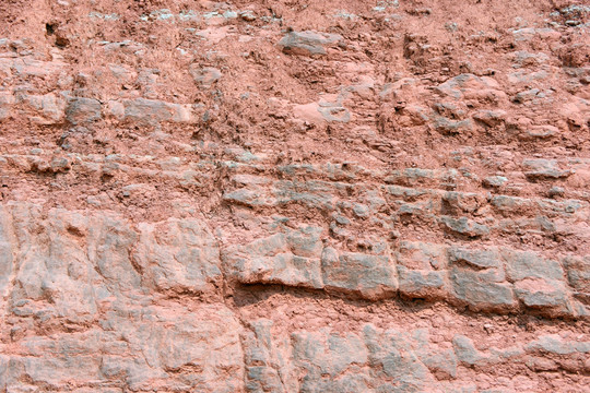 陡峭山崖 红砂岩山壁背景素材