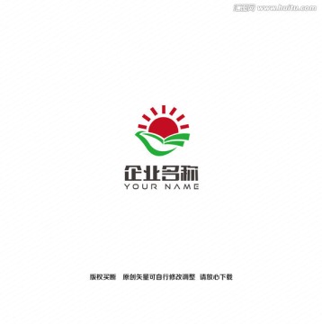 太阳飞鸟创意logo