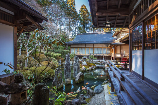 日本高野山一乘院日式庭院