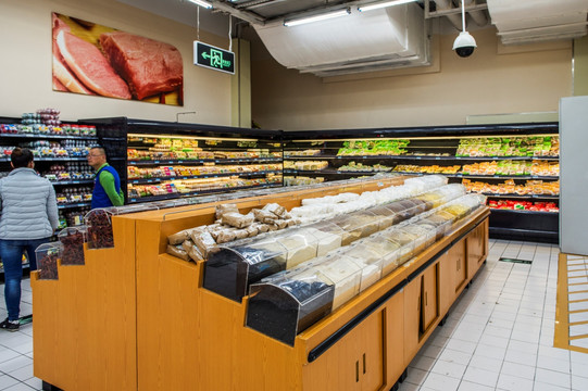 超市食品冷藏区