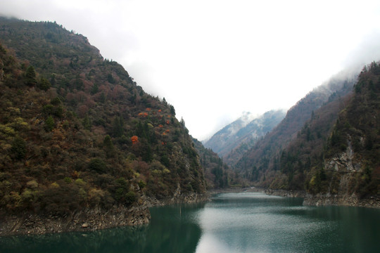 高山 湖泊 自然 景观