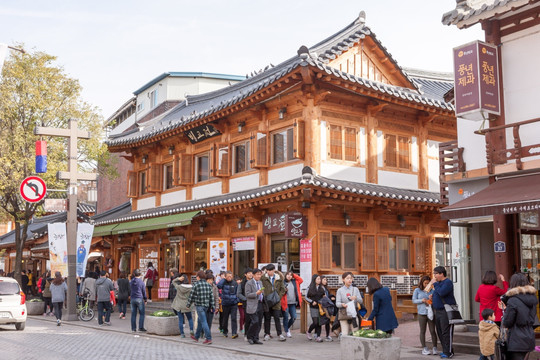 韩国 全州 全州韩屋村 秋
