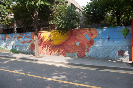 韩国首尔 三清洞 壁画