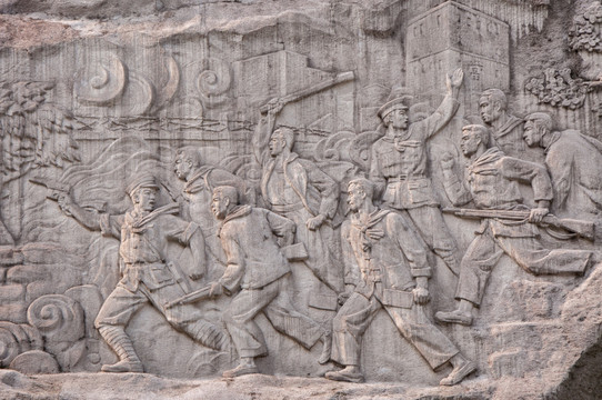 广州起义烈士陵园革命浮雕