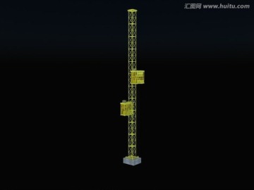 施工电梯3d模型