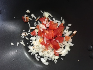 西红柿洋葱食材 