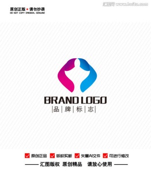 C原创美容科技教育文化LOGO