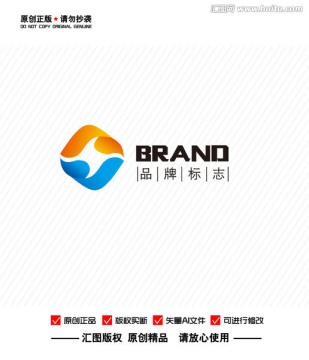 原创H金融科技能源LOGO