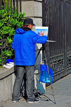 街头画家