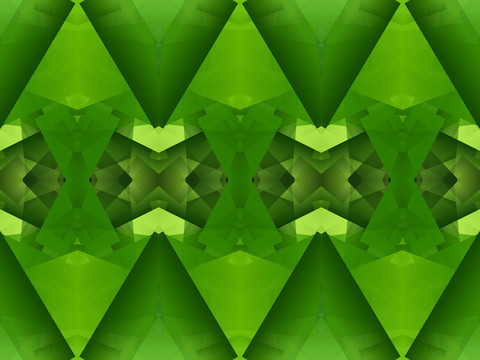 高清原创绿色抽象几何矢量背景