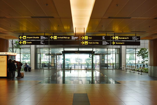 机场指示牌 机场入口