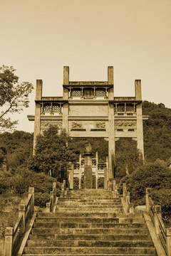 宁波牌坊 石雕牌坊 中式建筑