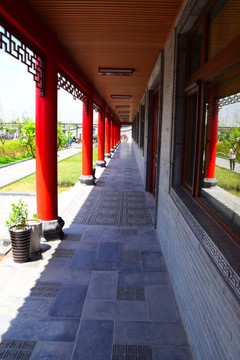 砖雕走廊 唐语