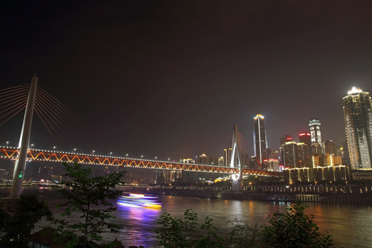 东水门长江大桥夜景