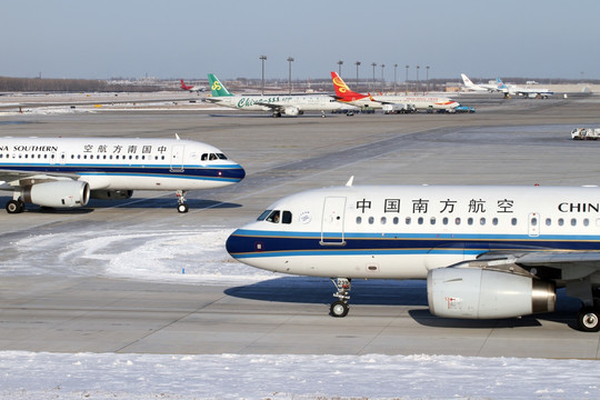 中国南方航空 飞机 沈阳机场