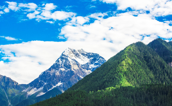 高山 冰川冰山 西藏风光