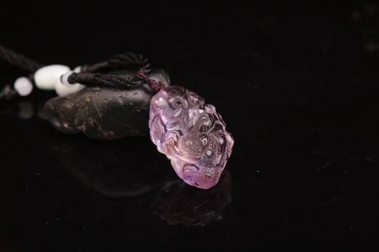 紫水晶吊坠