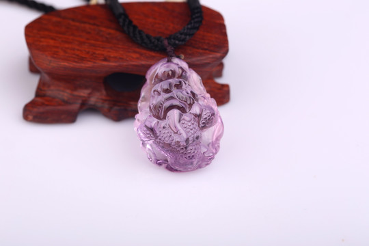 紫水晶吊坠