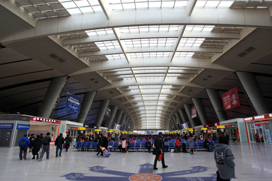 火车站 候车大厅 北京南站