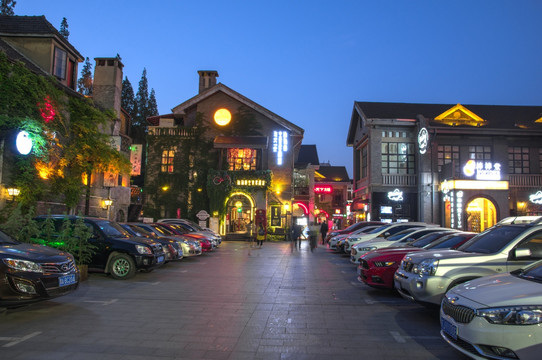 南京1912酒吧街民国建筑夜景