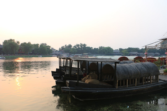 后海夕阳