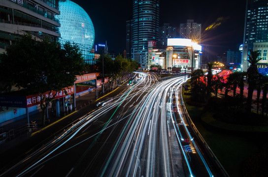 上海徐家汇夜景