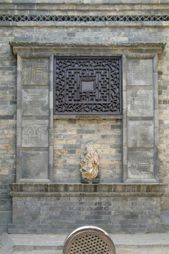 中式砖墙 儒家文化砖雕