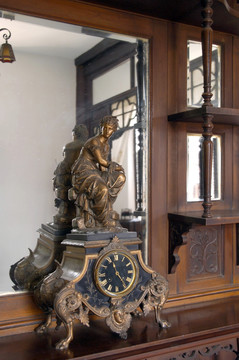 民国时期 西洋座钟 镜子