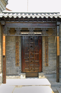 民清民宅建筑 中式庭院 院门