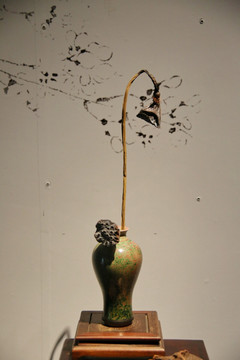艺术造型莲蓬插花花瓶
