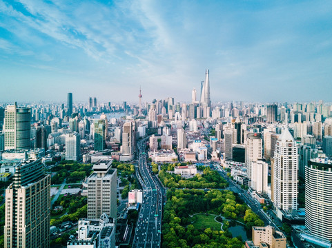 上海陆家嘴全景