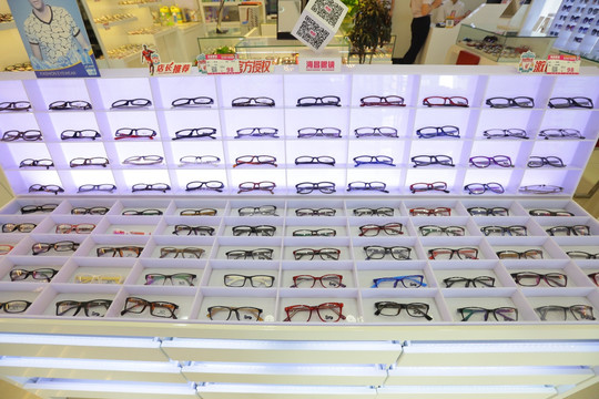眼镜货架 眼镜 眼镜店