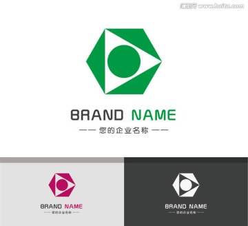 六边形科技产品logo