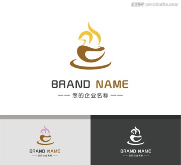 创意咖啡店茶楼logo