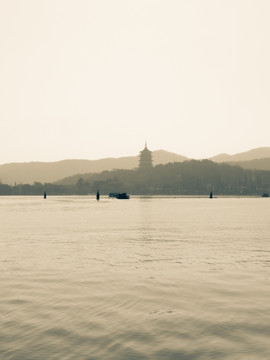 杭州老照片 老杭州西湖