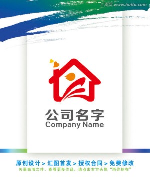 家居装饰房子人物LOGO