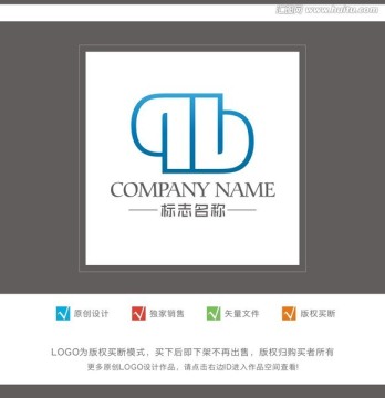 P字母logo B字母logo