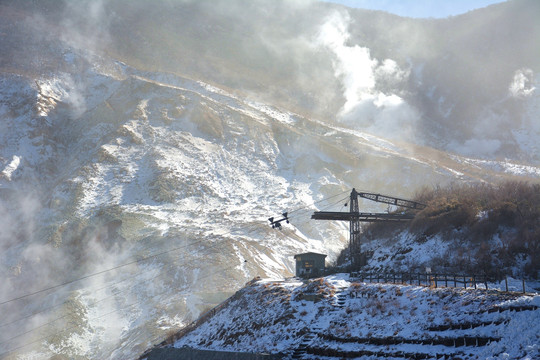 日本大涌谷火山温泉