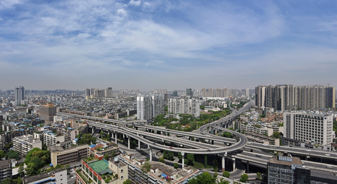 成都营门口立交全景