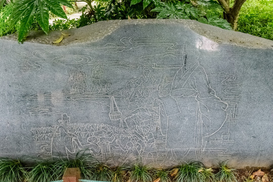 苏堤石刻画