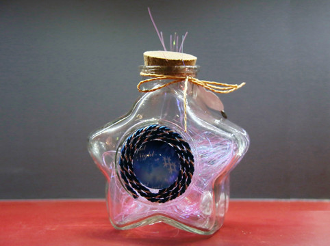 玻璃工艺品五角形漂流瓶