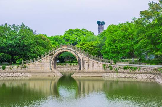 石拱桥 拱形桥 古典园林