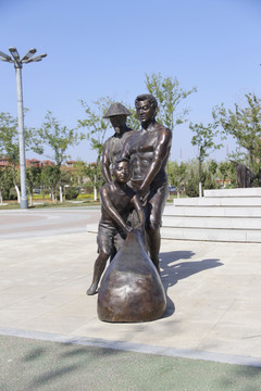渔民雕塑