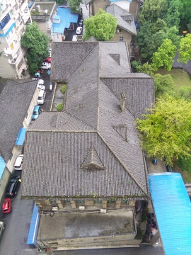 欧式建筑瓦屋顶