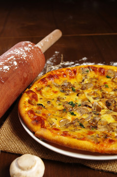 健康蘑菇披萨1
