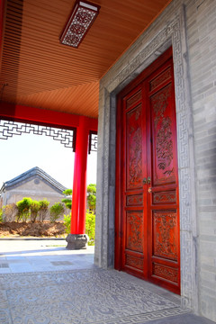 唐语砖雕走廊装饰