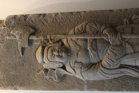武士浮雕