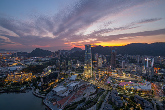 深圳蛇口全景夜景