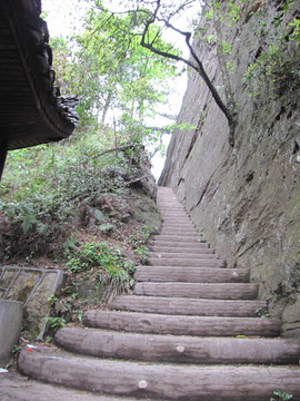 张家界登山台阶