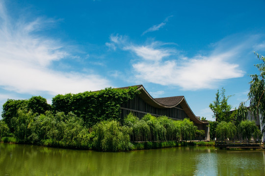 蓝天下的中国美院 建筑风景